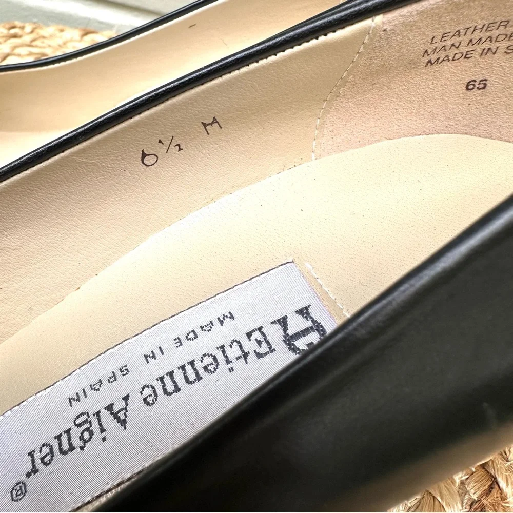 Etienne Aigner Zurich Black Leather Pumps NWOT - Picture 13 of 16